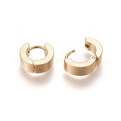 Orecchini a cerchio huggie in acciaio inossidabile 304&nbsp;EJEW-O087-09E