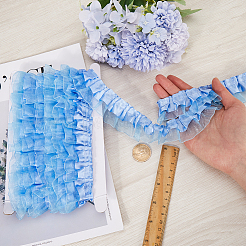 Rubans plissés en organza satiné&nbsp;ORIB-GF0001-06A
