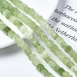 Gefärbt natürlichen weißen Jade Perlen Stränge&nbsp;G-S364-083A-07