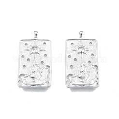 Latón micro pavimenta claro colgantes de circonio cúbico&nbsp;KK-G432-14P