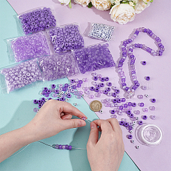 1480 pz 7 stili perline di plastica e acrilico&nbsp;DIY-NB0014-78B