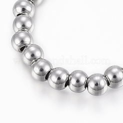 Bracelets extensibles en acier inoxydable 201 résistant au ternissement&nbsp;BJEW-K174-03P