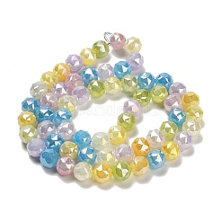 Chapelets de perles en verre électroplaqué&nbsp;EGLA-P066-06A-10mm-01