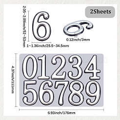 10 adesivo in plastica ABS&nbsp;DIY-SP0007-95A