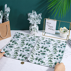 Seidenpapierblätter mit grünen Blättern&nbsp;DIY-WH20002-69