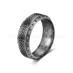 Anillos de dedo de acero inoxidable 304 estilo retro vikingo&nbsp;FS-WG40F7A-02