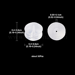 30 Stück 3 Silikon- und Gummi-Ohrmuttern&nbsp;SIL-YW0001-17