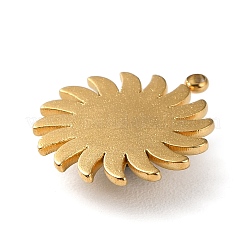 Pendentifs soleil teints en turquoise synthétique&nbsp;STAS-P328-05G-02
