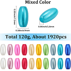120 g Kunstperlen aus ABS-Kunststoff&nbsp;FIND-SC0016-10