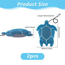 Nettoyant pour baignoire en polyester et coton PP en forme de tortue&nbsp;AJEW-WH0816-628