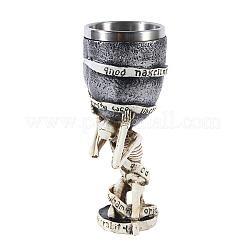 Tazza con teschio 3d in acciaio inossidabile di halloween&nbsp;PW-WG77748-01