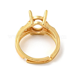 Montature per anelli solitari in ottone regolabili&nbsp;KK-WH0063-11G