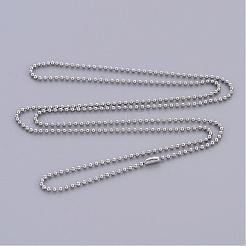 Anlaufgeschützte Kugelkette aus Edelstahl zum Herstellen einer Halskette&nbsp;X-IFIN-R114-1.5mm
