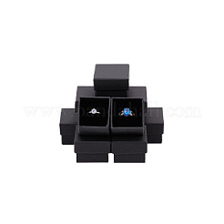 Schmuck-Geschenkboxen aus mit Kraftbaumwolle gefülltem Papppapier&nbsp;CBOX-WH0003-01A