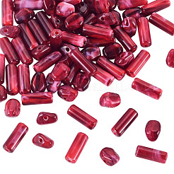 90 pièce de perles opaques en acrylique imitation pierre précieuse&nbsp;OACR-TA0005-14B