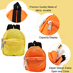 6 Stück 6 Stil lässiger Mini-Stoffpuppenrucksack&nbsp;AJEW-PH0004-15