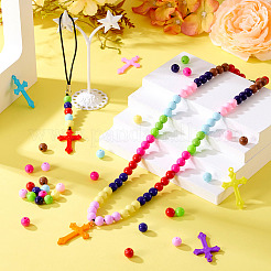 DIY-Kreuz-Acryl-Anhänger-Halsketten-Schmuckherstellungsset&nbsp;DIY-TA0011-11