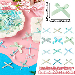 Handgefertigte Ornament-Accessoires aus Polyester mit Schleifen&nbsp;AJEW-TAC0014-11B