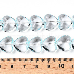 Brins de perles de verre transparentes&nbsp;X1-GLAA-T023-13E