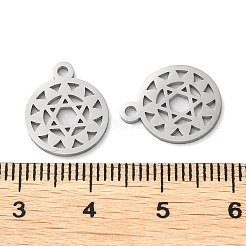 Colgantes de acero inoxidable 304 con temática de chakras que no se deslustran&nbsp;STAS-Q303-04P