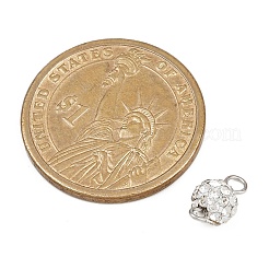 Runde Polymer Clay Kristall Strass Verbinder Charms&nbsp;PALLOY-JF04455
