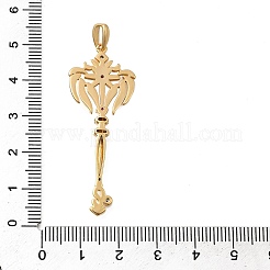 Micro ottone spianare zirconi grandi ciondoli&nbsp;KK-B147-04G-08