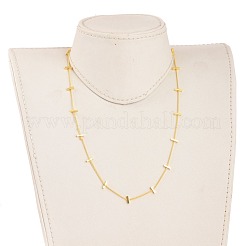 Messing Twisted Chain Bordsteinkette Halsketten&nbsp;NJEW-JN03092-03