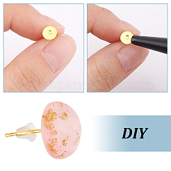 300 pieza de accesorios para pendientes de botón de 3 colores&nbsp;UNKW-UN0056-67