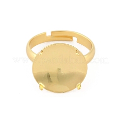 Verstellbare Fingerringe aus Messing&nbsp;KK-A272-04A-G
