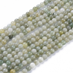 Myanmar natural jade / burmese jade cuentas hebras&nbsp;G-K300-H02-A