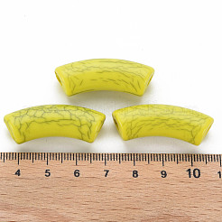 Undurchsichtige knisternde Acrylperlen&nbsp;MACR-S372-001N-001