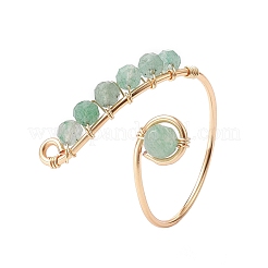 Ringe aus gemischten natürlichen Edelsteinen&nbsp;RJEW-JR00584-01