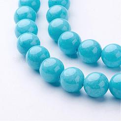 Natur Mashan Jade runde Perlen Stränge&nbsp;G-D263-10mm-M
