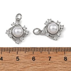 Shegrace Messing-Anhänger mit klarem Zirkonia-Pavé&nbsp;XGRQ4D909-663P