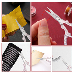 2 forbice da ricamo in acciaio inossidabile con 2 stili e fodero in similpelle&nbsp;TOOL-SC0001-38