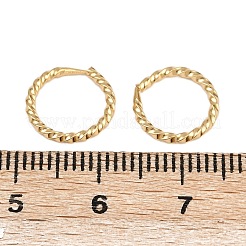 Creolen aus Messing mit Drehring&nbsp;EJEW-F378-01G