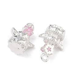 Sternförmige Kuchenanhänger aus Messing mit Zirkonia-Pavé&nbsp;KK-C155-17S-02