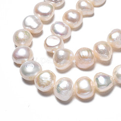 Brins de perles de culture d'eau douce naturelles&nbsp;X-PEAR-N014-08A