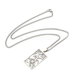 Collane con ciondolo in acciaio inossidabile 304 anti-ossidazione&nbsp;NJEW-L118-02P-04