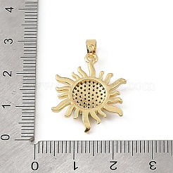 Pendentifs en laiton et strass&nbsp;RB-CBA4B36-02G-01