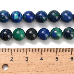 Natürliche Azurit Perlen Stränge&nbsp;G-Z110-C02-8mm