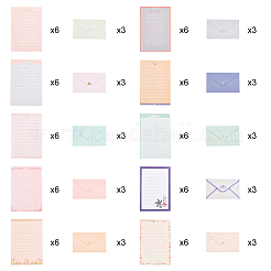 10 Set mit 10 Papierumschlägen und Briefpapier&nbsp;DIY-BC0002-81