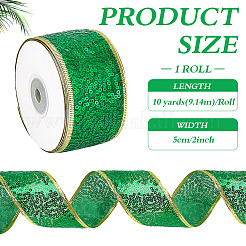Weihnachtsmotiv 10 Yards Polyesterband&nbsp;OCOR-WH0070-238A