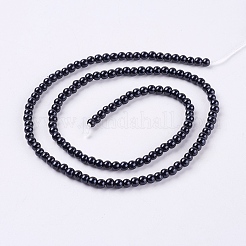 Umweltfreundliche runde Perlenstränge aus gefärbtem Glasperlen&nbsp;LS-HY-A002-3mm-RB080