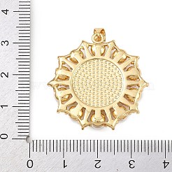 Natürliche weiße Muschel Blumenanhänger&nbsp;KK-F919-45G