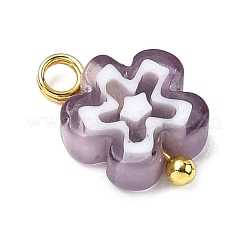 Encantos de cristal millefiori hechos a mano&nbsp;PALLOY-JF04572-01