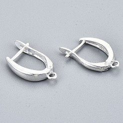 Reperti per orecchini a cerchio huggie in ottone&nbsp;KK-S350-072S