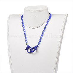 Personalisierte abs kunststoff kabelkette halsketten&nbsp;NJEW-JN03254-05