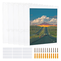 Portadocumenti da parete rettangolare in acrilico&nbsp;AJEW-WH0643-007