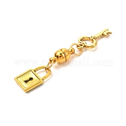 Chiusure magnetiche rotonde in ottone con passanti&nbsp;FIND-JF00095-03